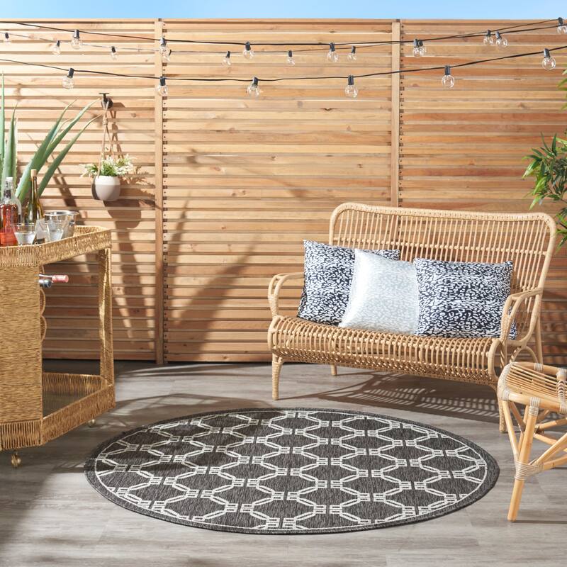 Nourison Garden Party Geometric Casual Indoor/Outdoor Area Rug