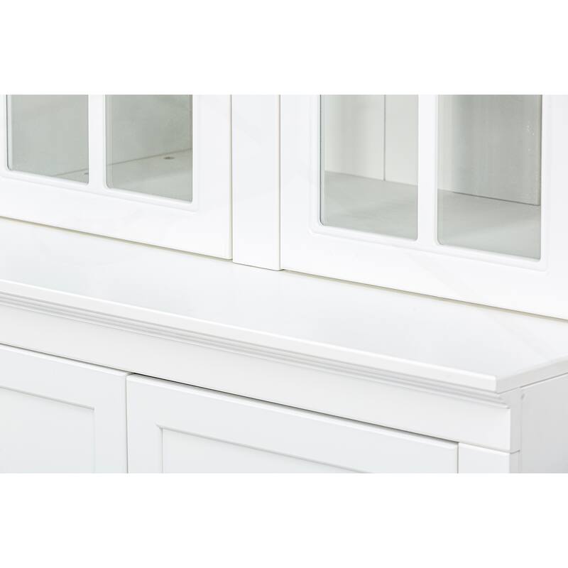 75.25in Tall Display Cabinet with Double Glass Doors