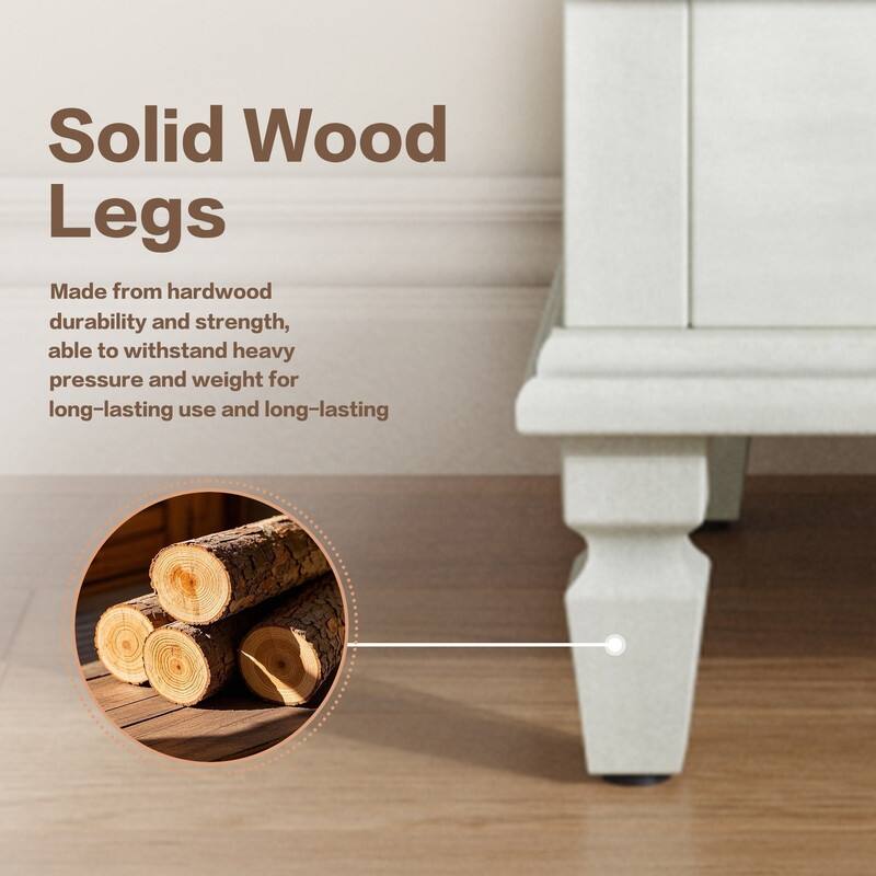 Rustic 55" Tall Storage Cabinet with Drawer, Decorative Carved Wood Accent for Living Room or Dining Area