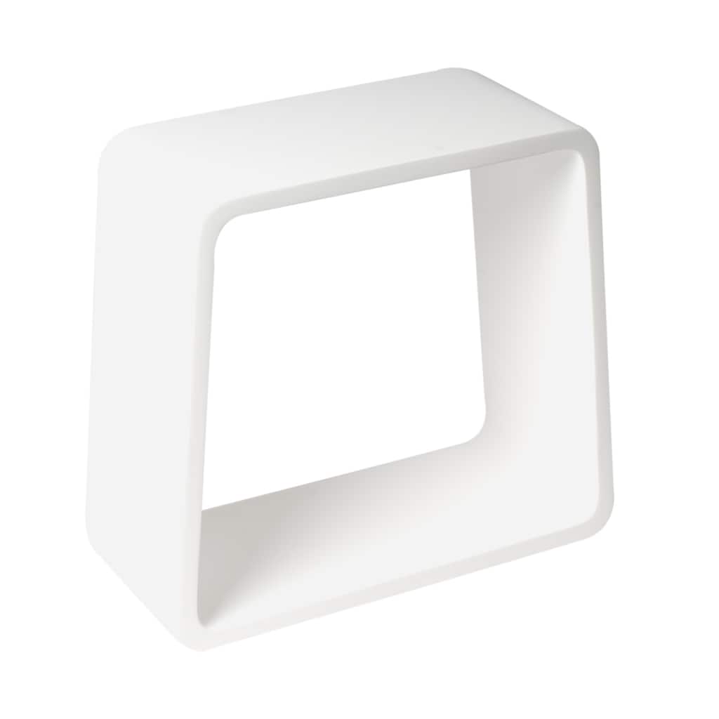 ALFI brand ABST55 White Matte Solid Surface Resin Bathroom / Shower Stool