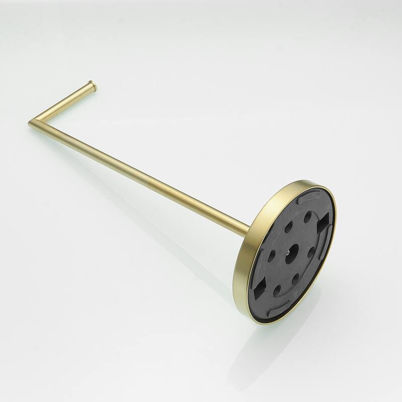 Round Freestanding Toilet Paper Holder with Stainless Steel Base