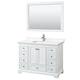 Option White / White Quartz Top / Polished Chrome
