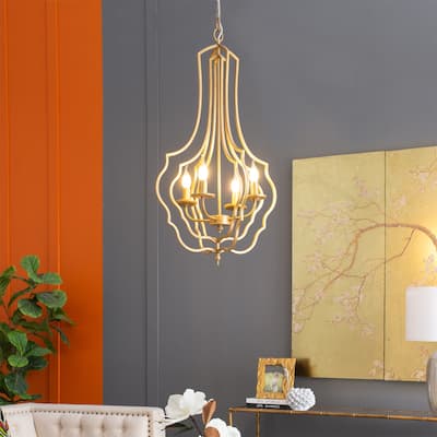 4 Light Metal Chandelier (Bulb Not Included)