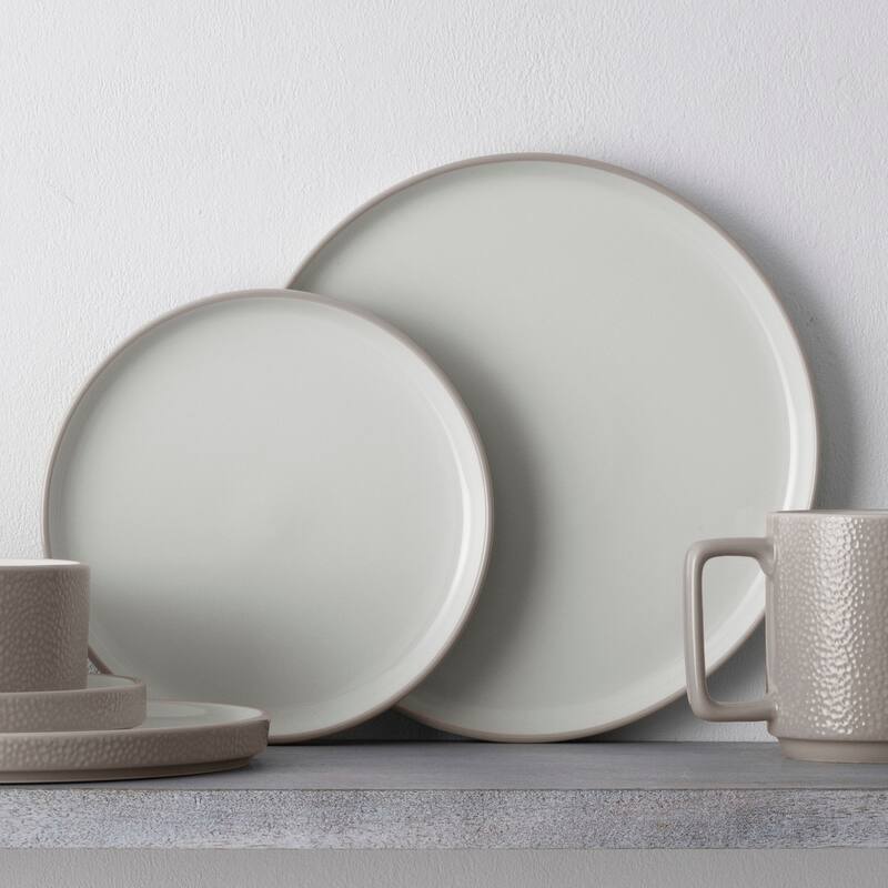 Noritake Colortex Stone Set Of 4 Stax Salad Plates, 7-1/2"