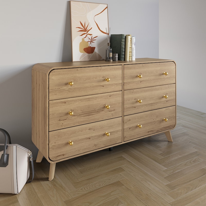 CraftPorch Contemporary 6-Drawers Dresser