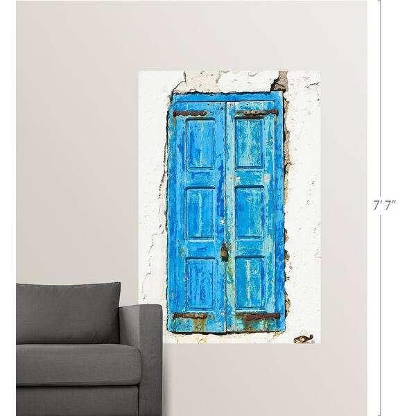 Shop Greece Cyclades Islands Mykonos Old Blue Door Poster