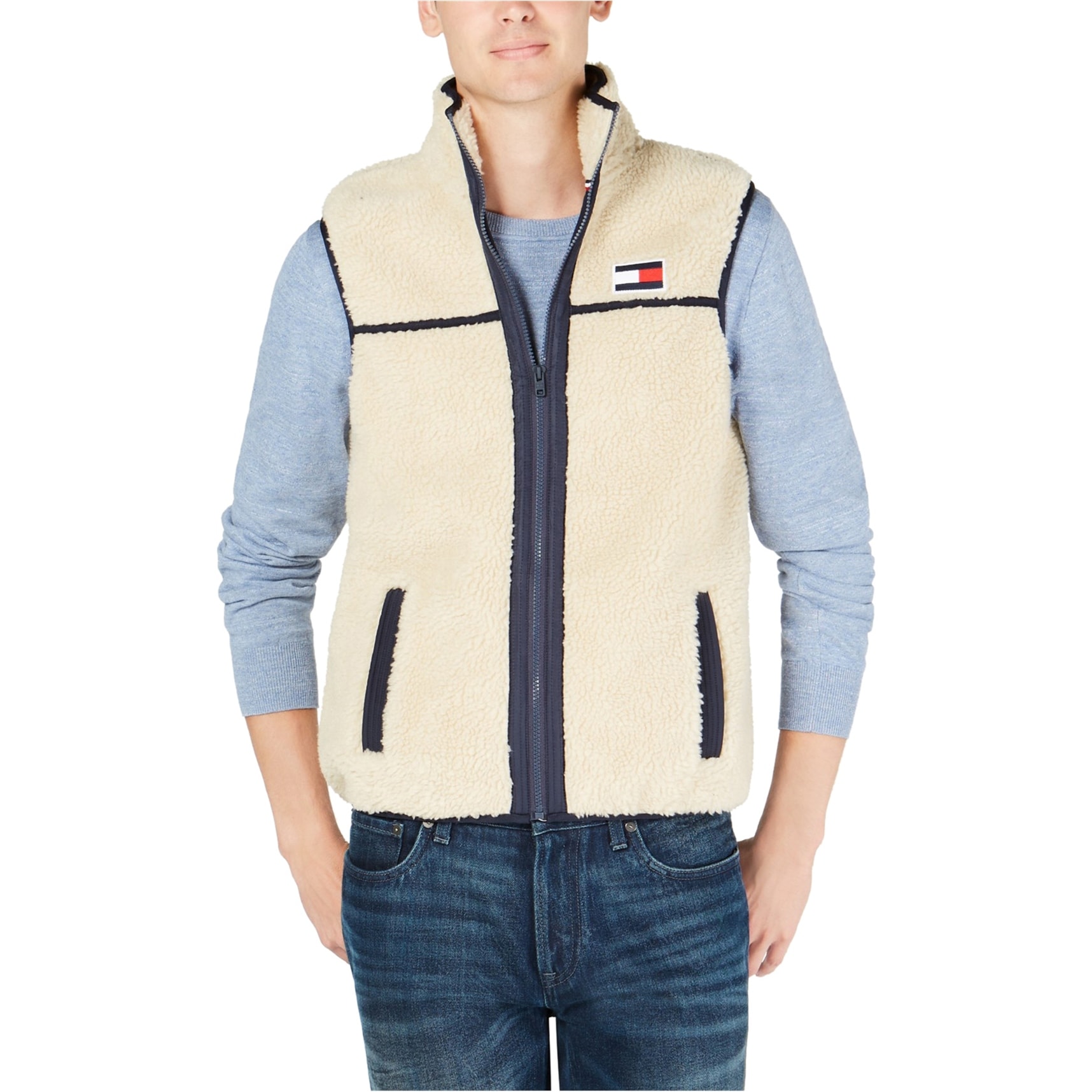 tommy hilfiger fleece vest