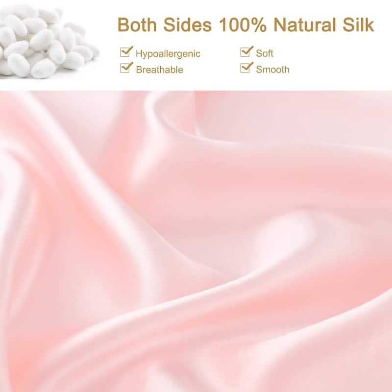 19 Momme Silk Pillowcase with Eye Cover Set