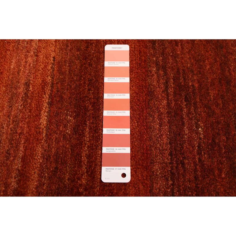 ECARPETGALLERY Hand-knotted Pak Finest Gabbeh Rust Wool Rug - 4'1 x 5'11