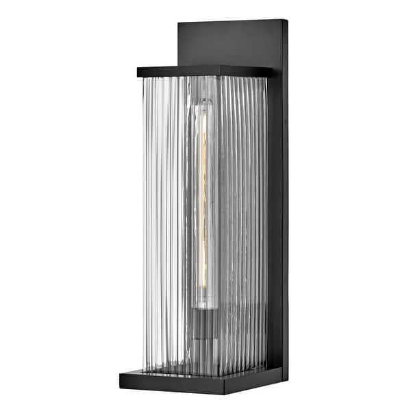 slide 2 of 6, Hinkley Lighting 10605 Torrent 24" Tall Outdoor Wall Sconce Black