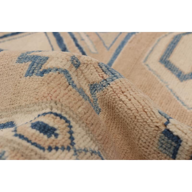 ECARPETGALLERY Hand-knotted Finest Ghazni Tan Wool Rug - 6'2 x 8'4