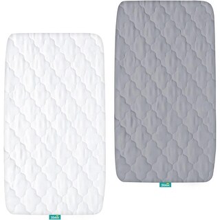 Baby Waterproof Bassinet Mattress Protector, Noiseless and Dust Mite Allergen Proof Bassinet Sheets, 17" x 33" - 17" x 33"