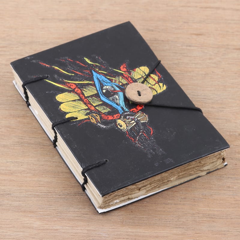 Novica Handmade Shivas Eye Handmade Paper Journal