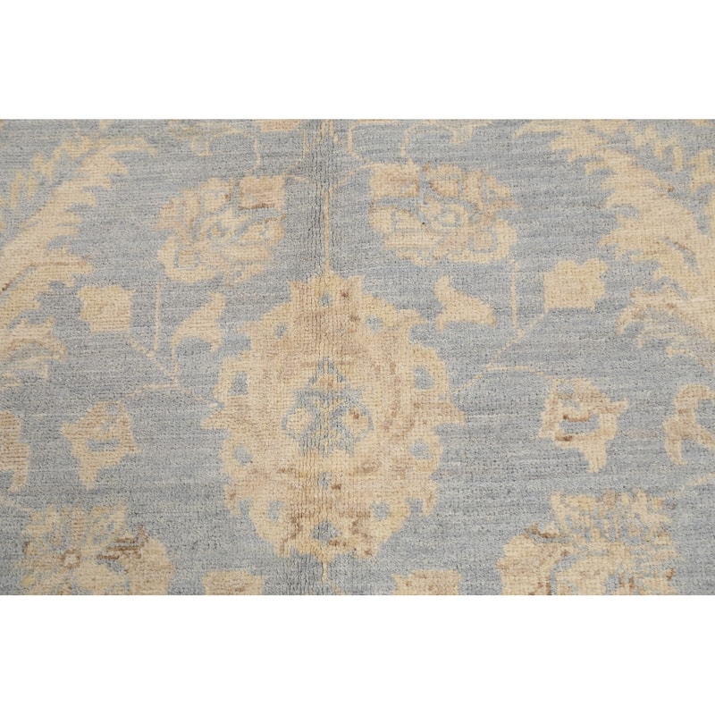 Vegetable Dye Muted Peshawar Chobi Oriental Wool Area Rug Hand-knotted - 8'10" x 11'9"