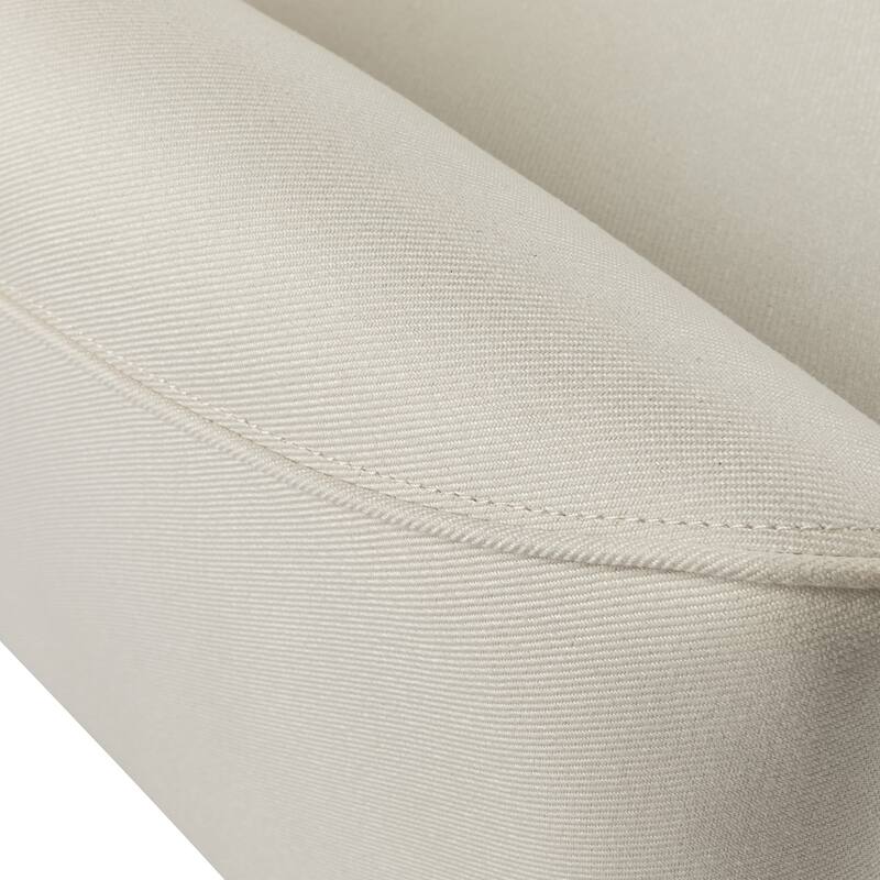 Roomfitters Push Back Recliner Chair, Modern Upholstered Accent Lounge Seating, Beige