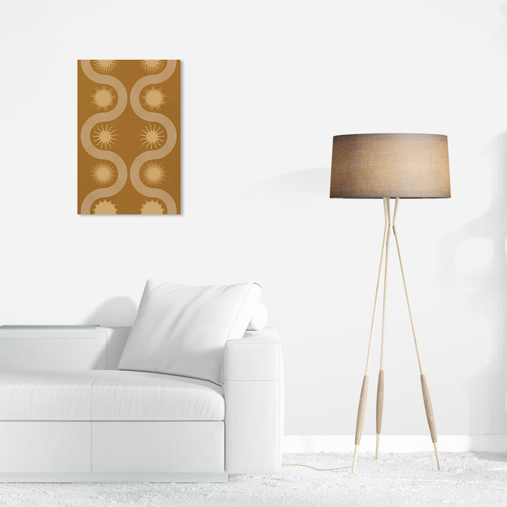 Wynwood Studio Canvas Astronomy and Space Sun Types Brown and Mid-Century Modern Wall Art Canvas Print