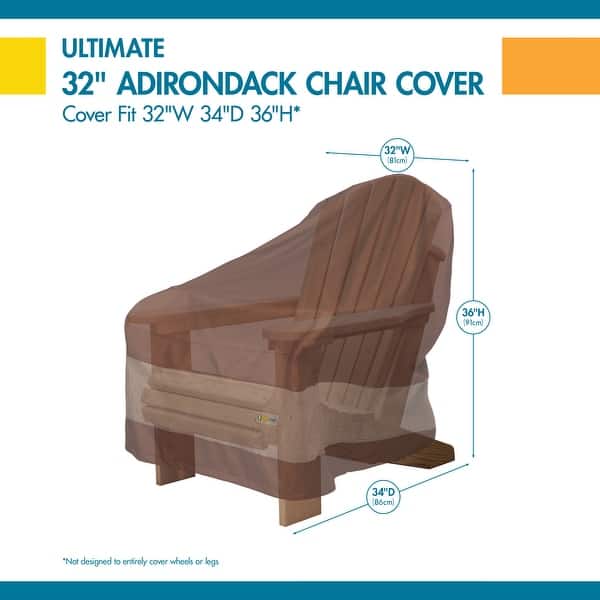 Duck Covers Ultimate Waterproof 32 Inch Patio Chair Cover
