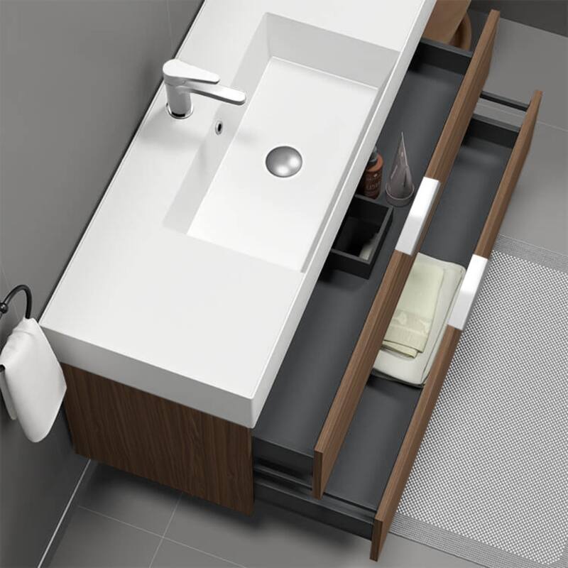 Nameeks Derin-4818-W Derin 48" Wall Mounted Single Basin Vanity Set
