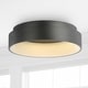 preview thumbnail 10 of 18, Rafael 17.7" LED Flush Mount Ceiling Light, by JONATHAN Y Black