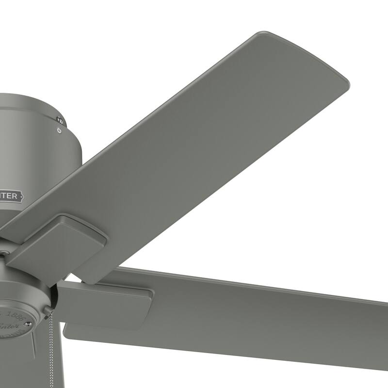 Hunter 44" Terrace Cove Outdoor Low Profile Ceiling Fan and Pull Chain, Damp-Rated