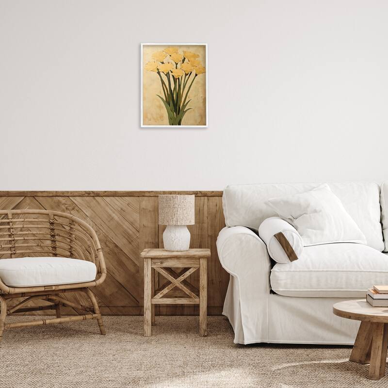 Stupell Hand Picked Daffodils Framed Giclee Art Design By Franklyn Gregory
