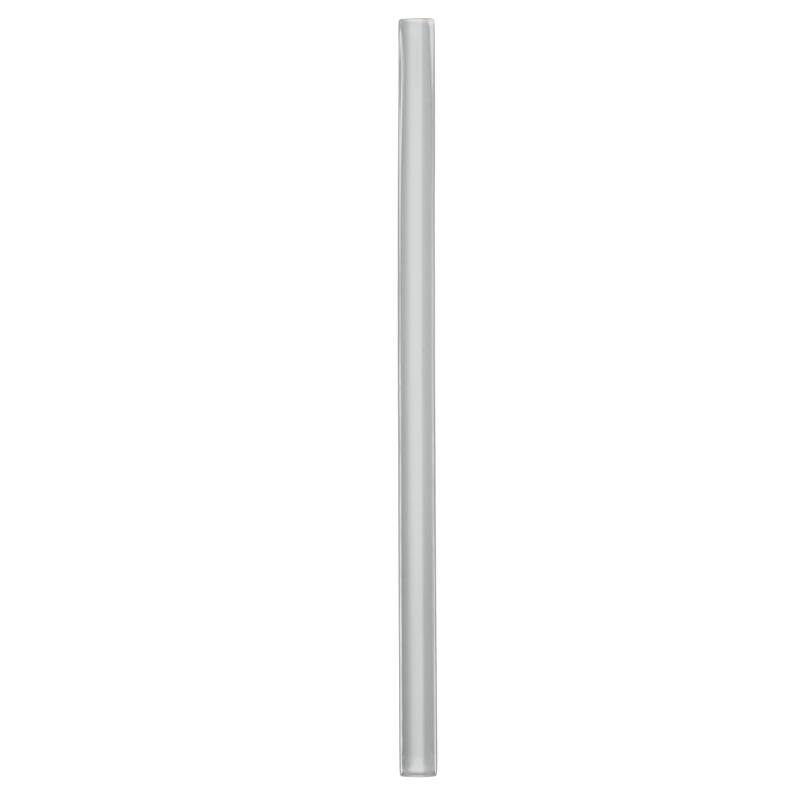 Apollo tile 0.5" x 12" Colorway Glossy Gray Glass Tile (0.5 sq ft/case) - 10 Pack - Grey