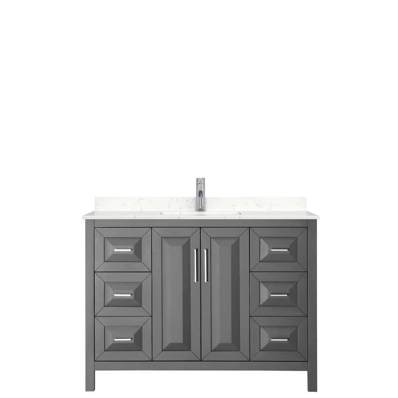 Daria 48 Inch Single Vanity, Cultured Marble Top