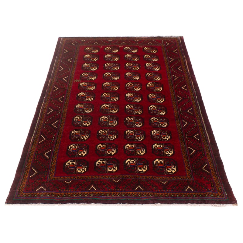 ECARPETGALLERY Hand-knotted Konya Anatolian Red Wool Rug - 5'4 x 9'5