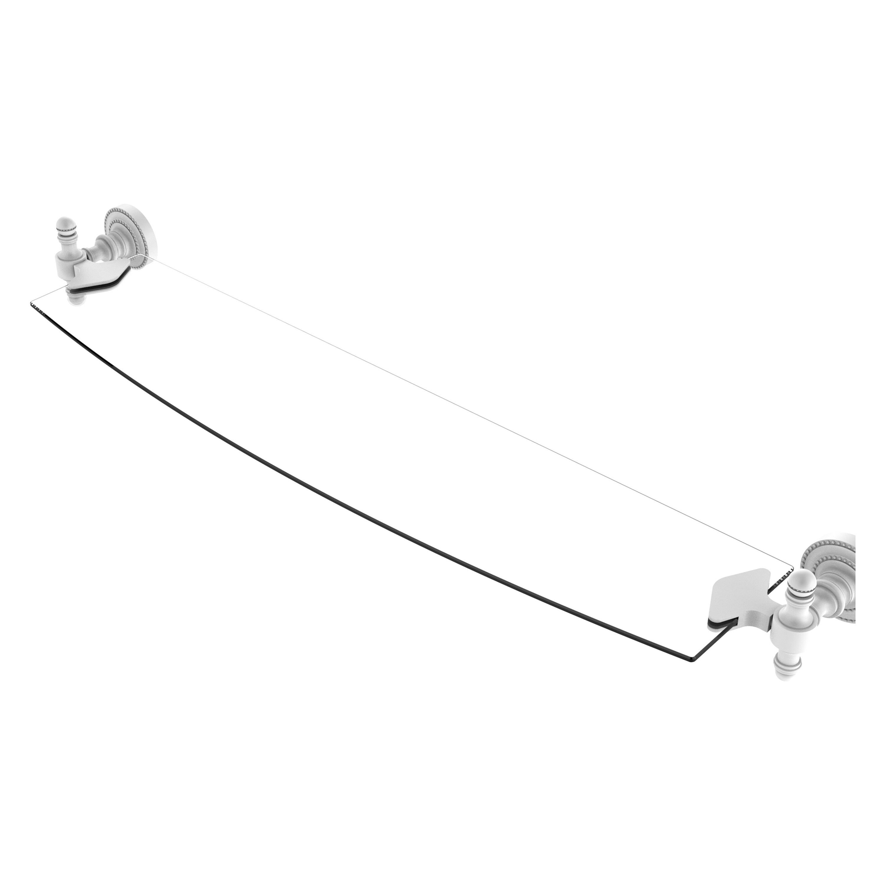 Allied Brass Retro Dot 18 Inch Glass Shelf