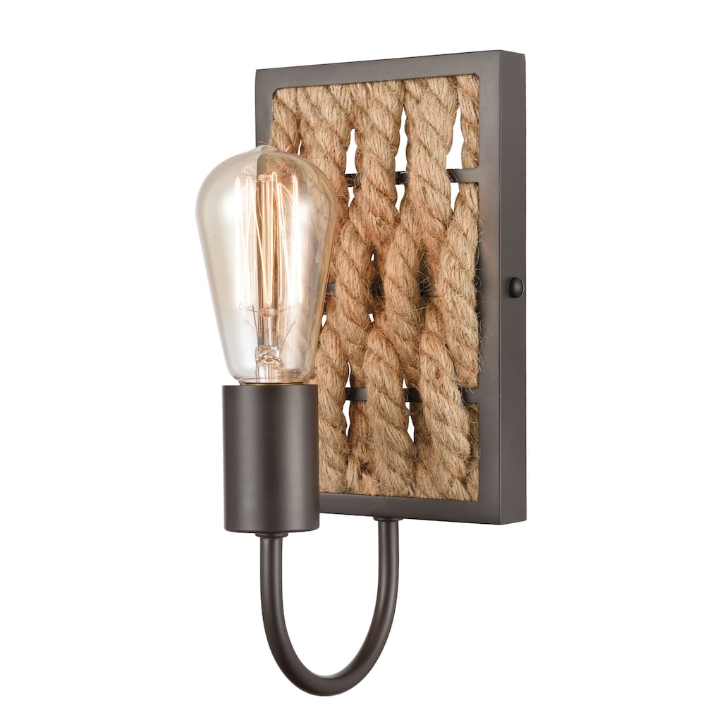 Weaverton 5-inch Wide 1-Light Vanity Light in Oil Rubbed Bronze - 5