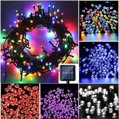 100 LED Solar Outdoor String Fairy Christmas Lights