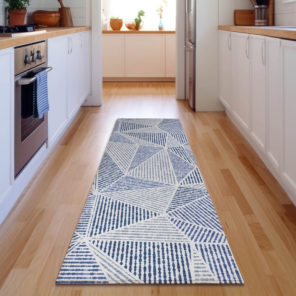 Premium Washable Super Soft Contemporary Mosaic Mayfield Rug
