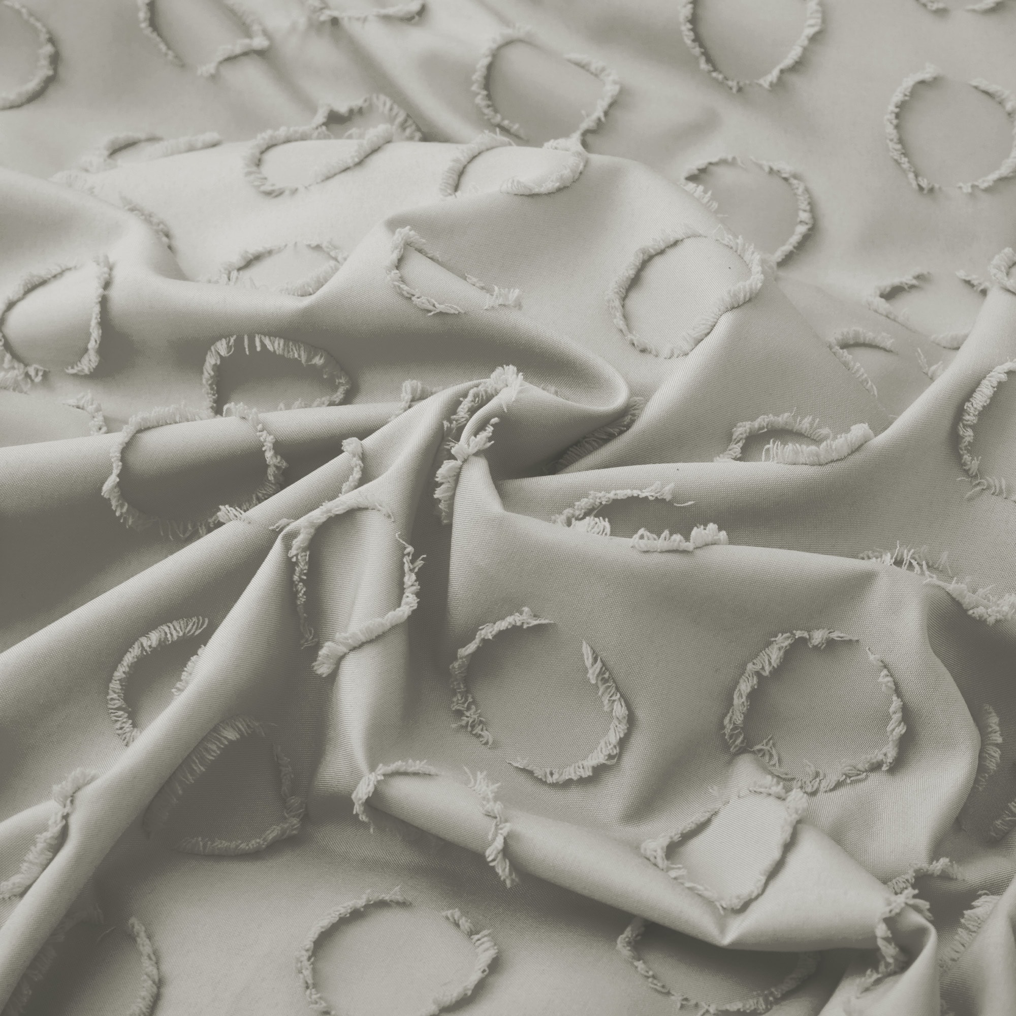 Tufted Clipped Jacquard Geometric Oversized Duvet Cover & - Picture 10 of 127
