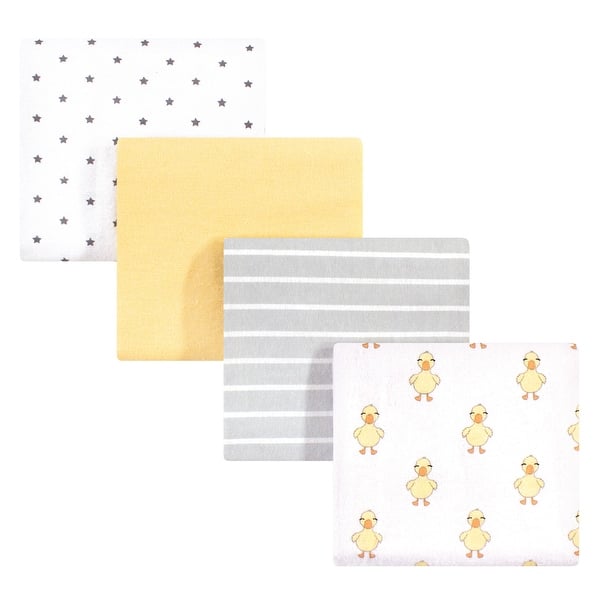 slide 1 of 1, Hudson Baby Infant Boy Cotton Flannel Receiving Blankets, Duck, One Size - Duck - One Size One Size - Duck