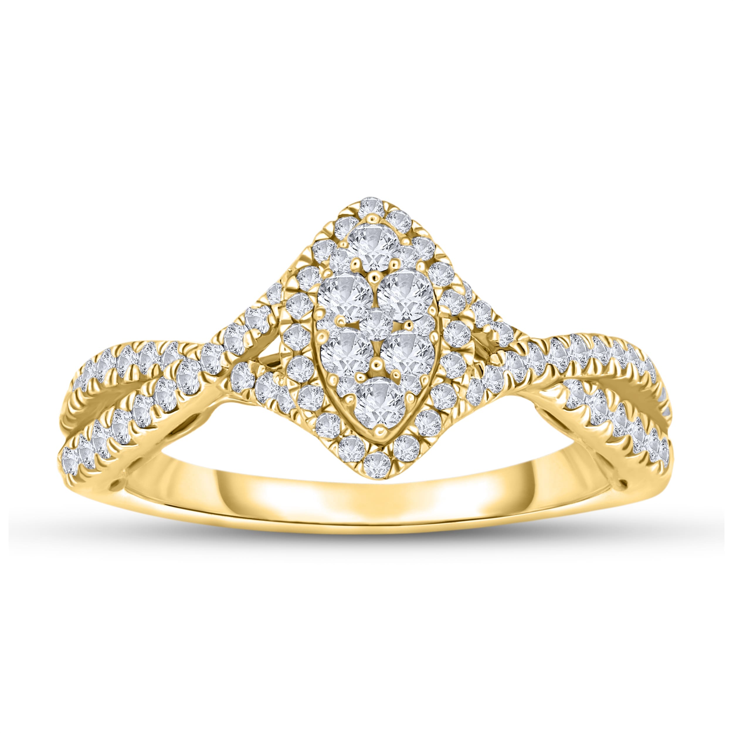 Calista 14KY Round Diamond 1/2 CTW Engagement Ring