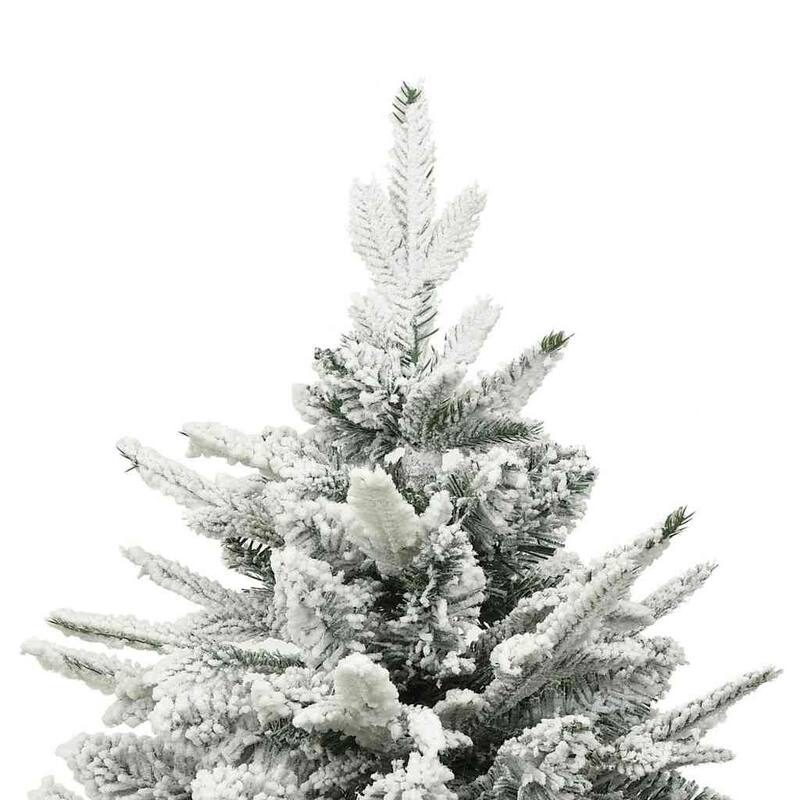vidaXL Artificial Christmas Tree with 300 LEDs Green 86 x 86 x 210 cm - 82.7