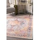 preview thumbnail 14 of 16, Nuloom Traditional Vintage Distressed Majestic Medallion Border Area Rug 2' x 3' - Light Blue - Rectangle