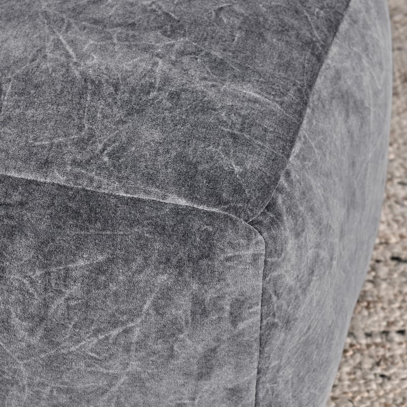 Villa by Classic Home Heirloom 18" Velvet Pouf