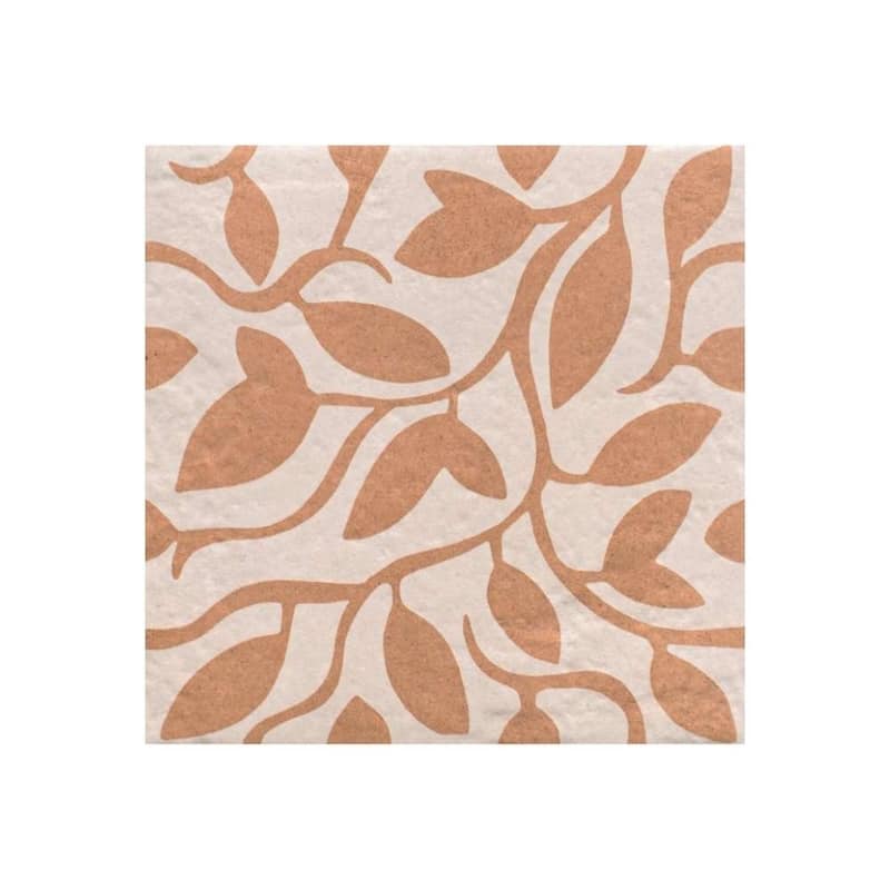 Verity Vine 8x8 Matte Porcelain Encaustic Tile - Floor, Wall, Backsplash