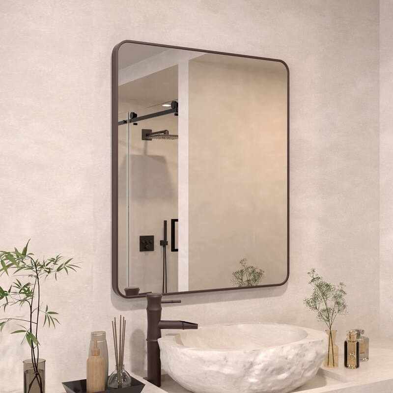24/30/42/48/60 inch Rectangle Frameless Wall Mounted Bathroom Vanity Mirror