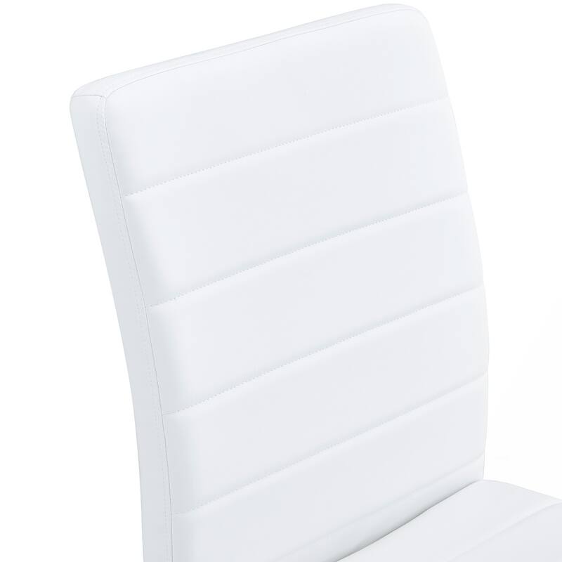 4PCS Iron Frame PU Dining Chairs