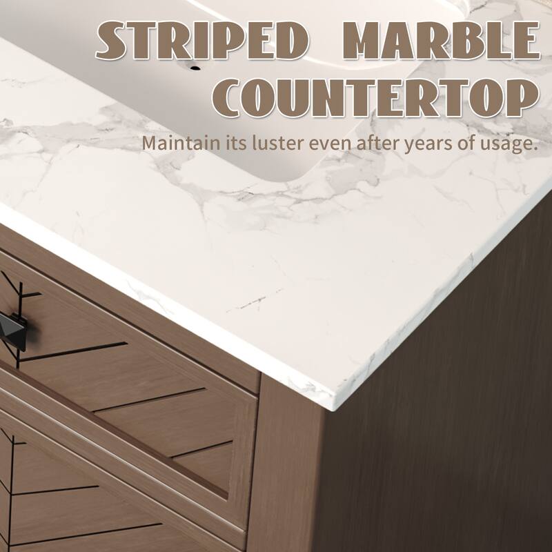 60-inch Modern Double Bathroom Vanity Crafted with Solid Wood Frame