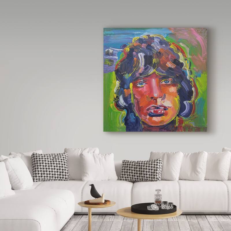Howie Green 'Mick Jagger Portrait' Canvas Art
