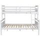 preview thumbnail 16 of 18, Contemporary Twin over Full Bunk Bed with Ladder, Sturdy Construction & Safety Guardrail, Save Space or Split Into 2 Beds