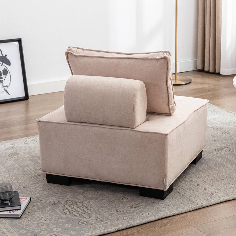 Modern Upholstered Living Room Chairs Set of 2