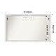 preview thumbnail 89 of 190, Wall Mirror Choose Your Custom Size - Extra Large, Blanco White Wood Outer Size: 43 x 26 in