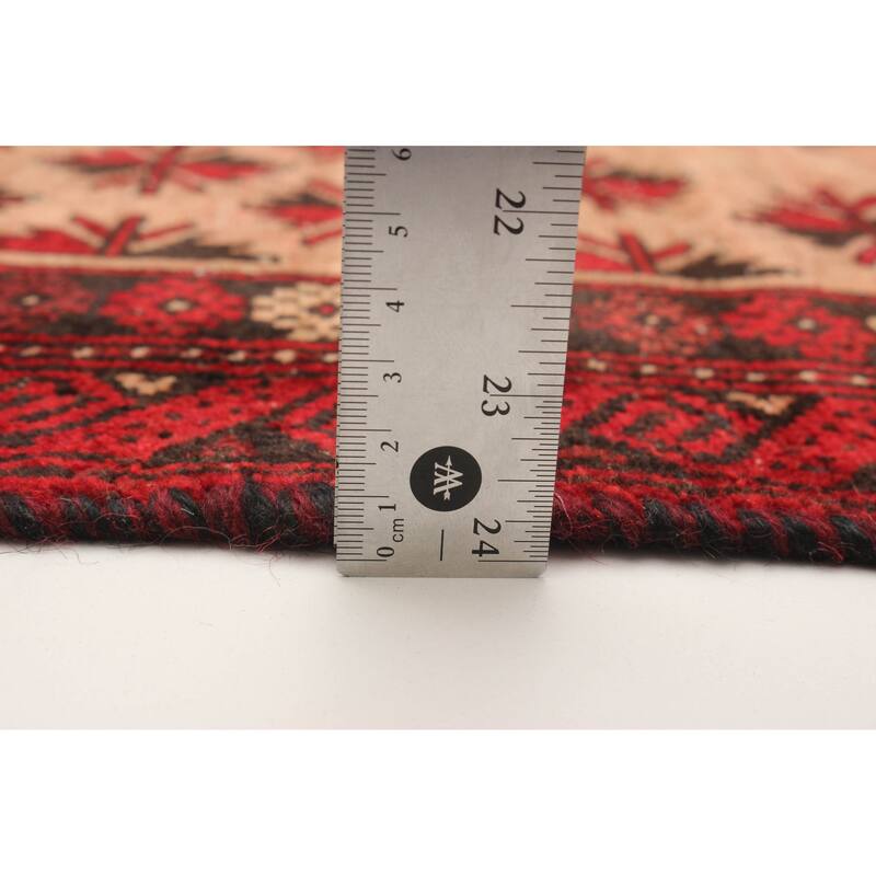 ECARPETGALLERY Hand-knotted Baluch Copper Wool Rug - 2'9 x 5'10