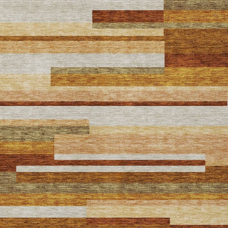 HomeRoots Striped Transitional Rectangle Outdoor Rug