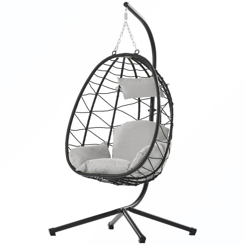 Stand Patio Wicker Swing Chair