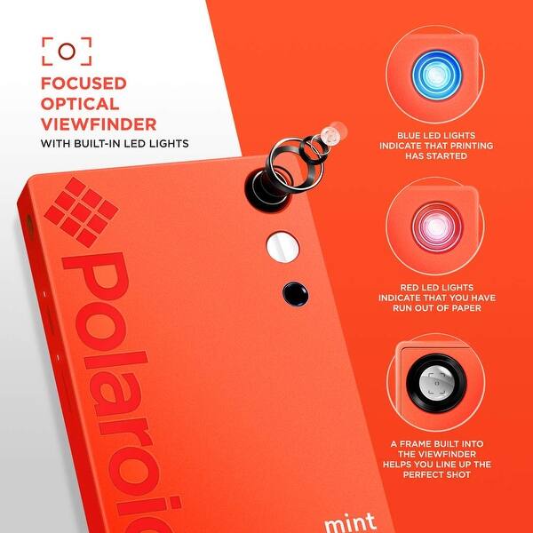 Shop Polaroid Mint Instant Digital Camera Red Basic Bundle